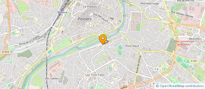 localisation de l'entreprise MONSIEUR FREDERIC BLANC  POITIERS