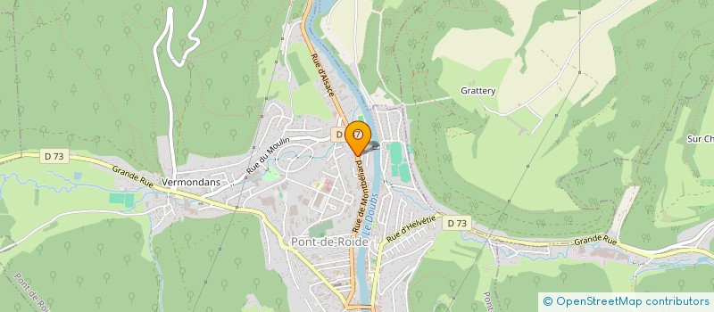 localisation de l'entreprise MONSIEUR FREDERIC BLANC  PONT-DE-ROIDE-VERMONDANS