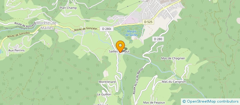 localisation de l'entreprise MONSIEUR FREDERIC BLANC  CRETS EN BELLEDONNE