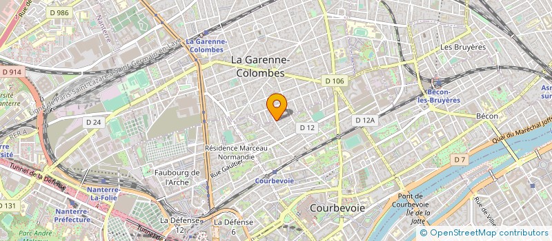 localisation de l'entreprise MONSIEUR FREDERIC BLANC  COURBEVOIE
