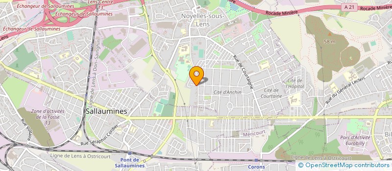 localisation de l'entreprise MONSIEUR FREDERIC BLANCHARD à NOYELLES-SOUS-LENS