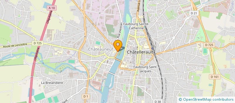 localisation de l'entreprise MONSIEUR FREDERIC BLANCHARD  CHATELLERAULT