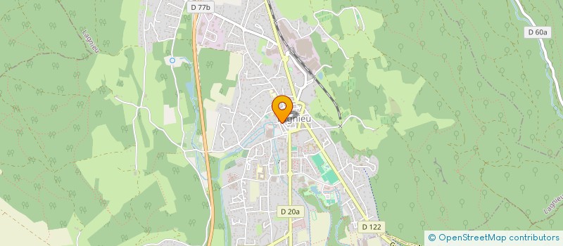 localisation de l'entreprise MONSIEUR FREDERIC BLANRUE  LAGNIEU