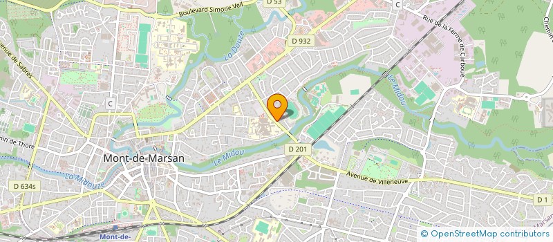 localisation de l'entreprise MONSIEUR FREDERIC BLANVILIN  MONT-DE-MARSAN