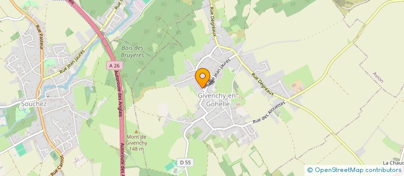 localisation de l'entreprise MONSIEUR FREDERIC BLAZEJEZYK  GIVENCHY-EN-GOHELLE