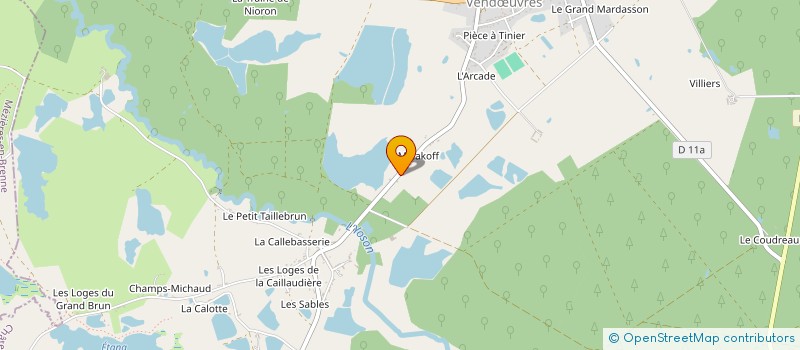 localisation de l'entreprise MONSIEUR FREDERIC BLONDEAU  VENDUVRES