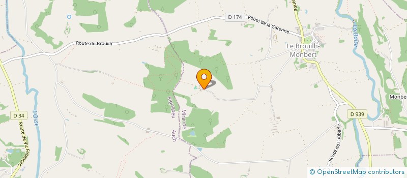 localisation de l'entreprise MONSIEUR FREDERIC BLONDY  LE BROUILH-MONBERT