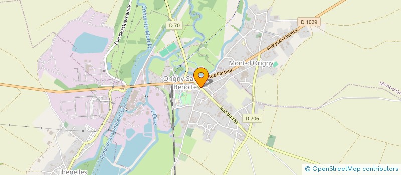 localisation de l'entreprise MONSIEUR FREDERIC BOCHEUX  ORIGNY-SAINTE-BENOITE