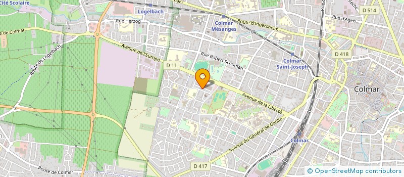 localisation de l'entreprise MONSIEUR FREDERIC BODEIN  COLMAR