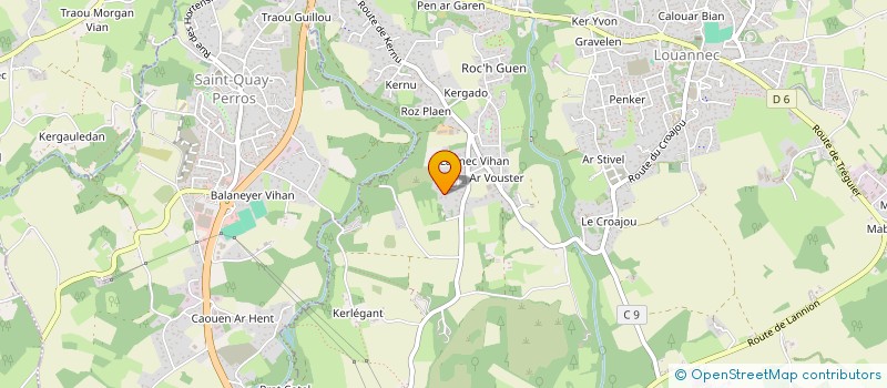 localisation de l'entreprise MONSIEUR FREDERIC BODIN  LOUANNEC