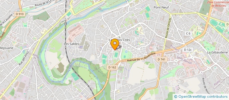 localisation de l'entreprise MONSIEUR FREDERIC BODY  POITIERS