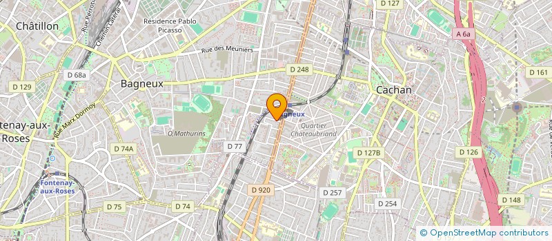 localisation de l'entreprise MONSIEUR FREDERIC BOEUF à BAGNEUX