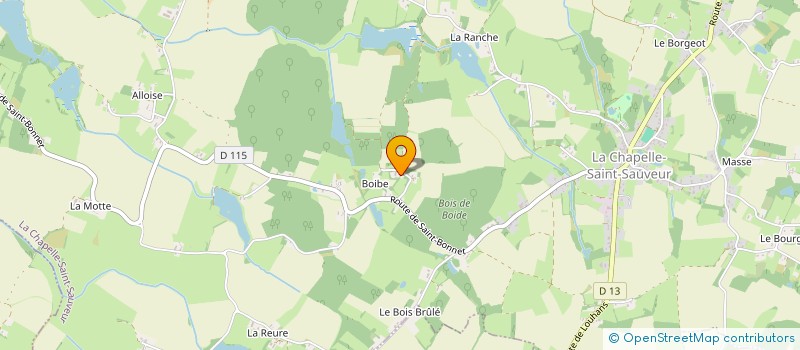 localisation de l'entreprise MONSIEUR FREDERIC BOICHUT à LA CHAPELLE ST SAUVEUR