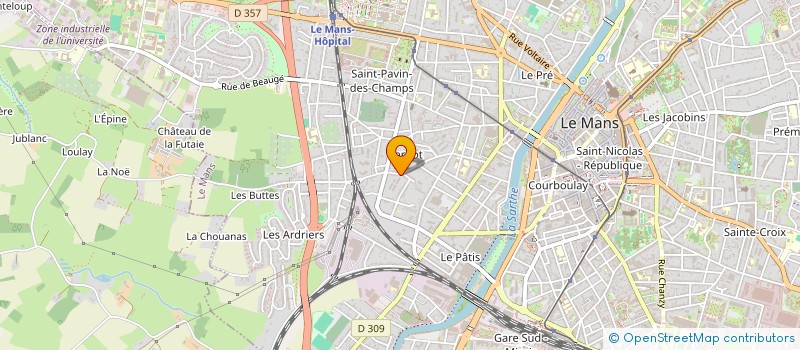 localisation de l'entreprise MONSIEUR FREDERIC BOISSONNOT à LE MANS