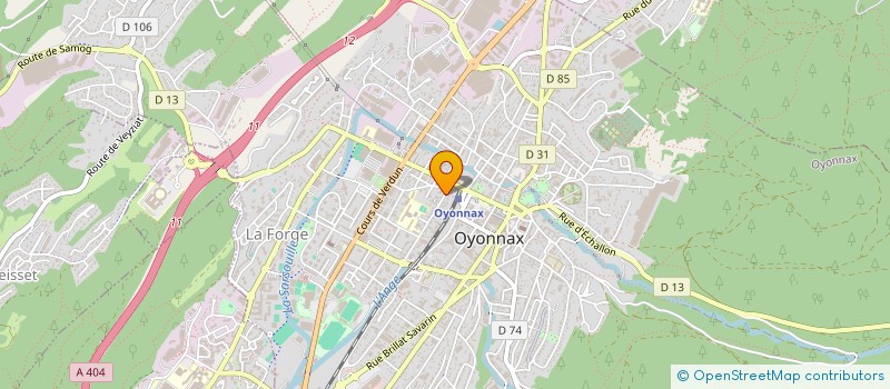 localisation de l'entreprise MONSIEUR FREDERIC BOLLE à OYONNAX