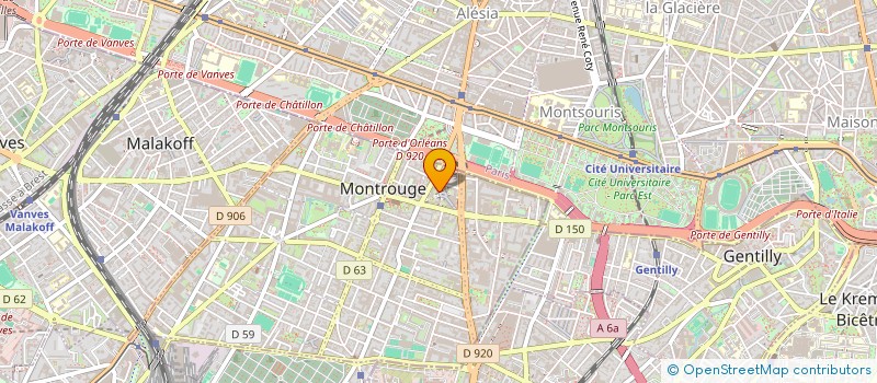 localisation de l'entreprise MONSIEUR FREDERIC BOMPARD  MONTROUGE