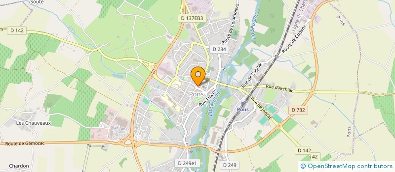 localisation de l'entreprise MONSIEUR FREDERIC BONAMY  PONS