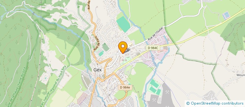 localisation de l'entreprise MONSIEUR FREDERIC BONDAZ  GEX