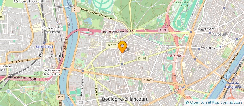 localisation de l'entreprise MONSIEUR FREDERIC BONGRAIN à BOULOGNE-BILLANCOURT