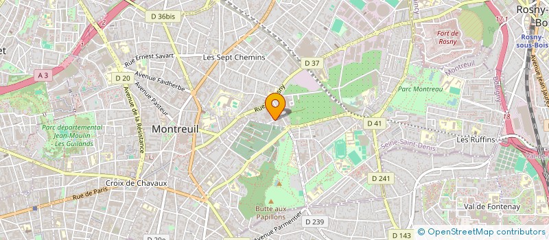 localisation de l'entreprise MONSIEUR FREDERIC BONIAUD à MONTREUIL
