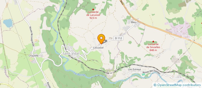 localisation de l'entreprise MONSIEUR FREDERIC BONNAUD  LE VERNET