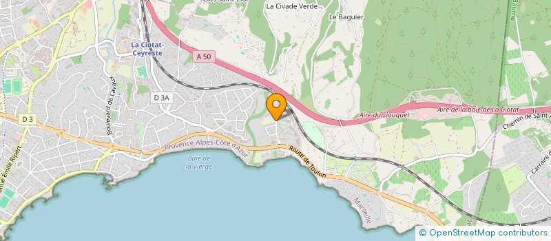 localisation de l'entreprise MONSIEUR FREDERIC BONNAUD  LA CIOTAT