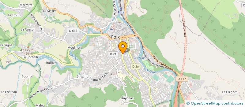 localisation de l'entreprise MONSIEUR FREDERIC BONNEL à FOIX