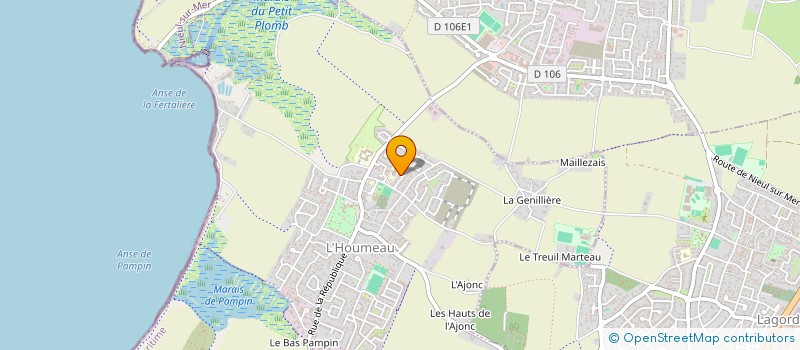 localisation de l'entreprise MONSIEUR FREDERIC BONNET  L'HOUMEAU