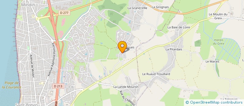 localisation de l'entreprise MONSIEUR FREDERIC BONNET à SAINT-BREVIN-LES-PINS