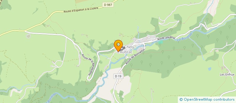 localisation de l'entreprise MONSIEUR FREDERIC BONNET  SAINT-CHELY-D'AUBRAC