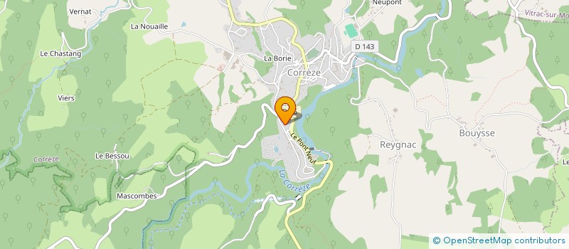 localisation de l'entreprise MONSIEUR FREDERIC BONNETTE  CORREZE