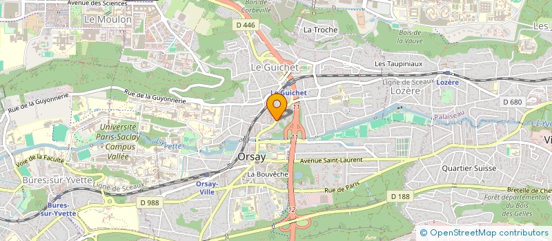 localisation de l'entreprise MONSIEUR FREDERIC BONNIER à ORSAY