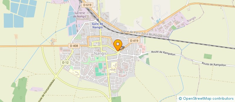 localisation de l'entreprise MONSIEUR FREDERIC BONNIN  NANGIS