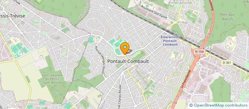 localisation de l'entreprise MONSIEUR FREDERIC BONY  PONTAULT-COMBAULT