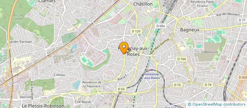 localisation de l'entreprise MONSIEUR FREDERIC BONY à FONTENAY-AUX-ROSES