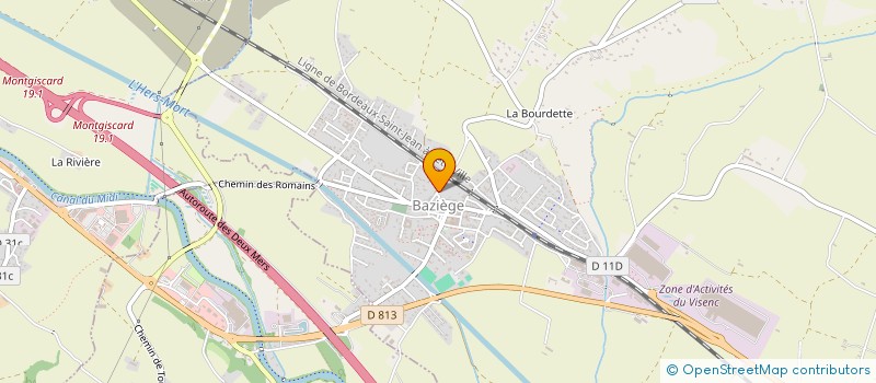 localisation de l'entreprise MONSIEUR FREDERIC BONZOM  BAZIEGE