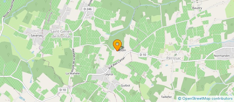 localisation de l'entreprise MONSIEUR FREDERIC BOP  SAINT-GENES-DE-FRONSAC