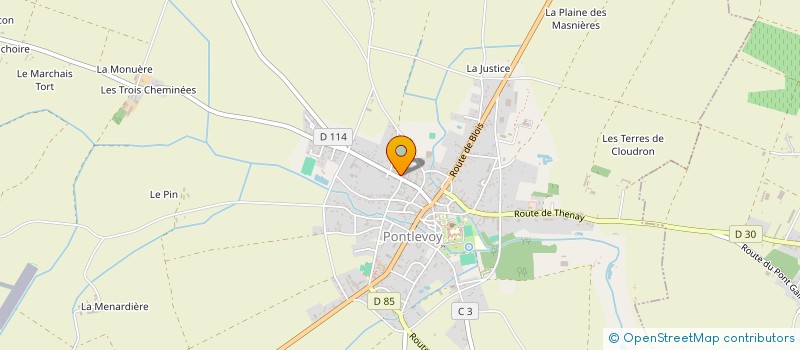 localisation de l'entreprise MONSIEUR FREDERIC BORDAS  PONTLEVOY