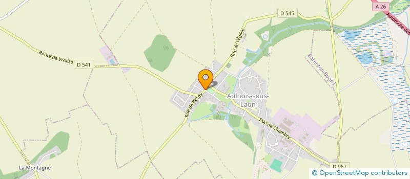 localisation de l'entreprise MONSIEUR FREDERIC BORGNIET  AULNOIS-SOUS-LAON