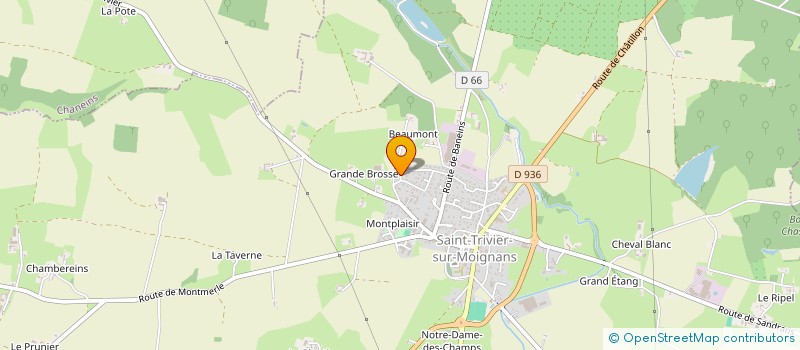 localisation de l'entreprise MONSIEUR FREDERIC BORREL  SAINT-TRIVIER-SUR-MOIGNANS