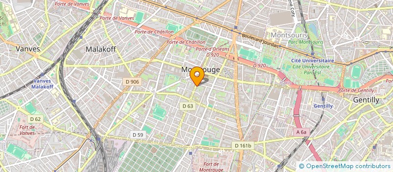 localisation de l'entreprise MONSIEUR FREDERIC BORTOLOTTI à MONTROUGE
