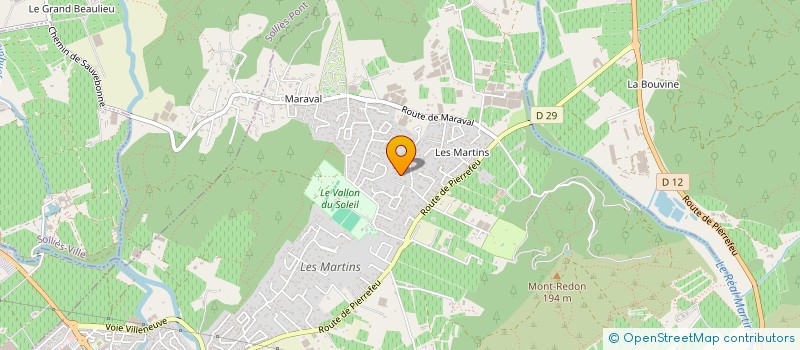 localisation de l'entreprise MONSIEUR FREDERIC BOSC à LA CRAU