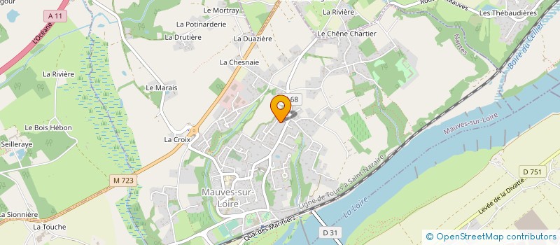 localisation de l'entreprise MONSIEUR FREDERIC BOSSARD  MAUVES-SUR-LOIRE