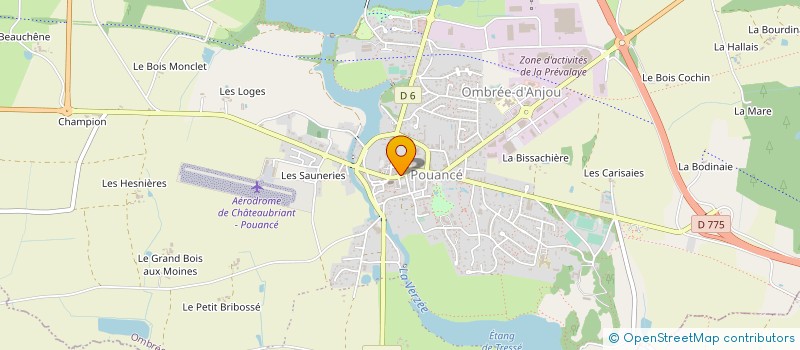 localisation de l'entreprise MONSIEUR FREDERIC BOSSE  OMBREE D'ANJOU