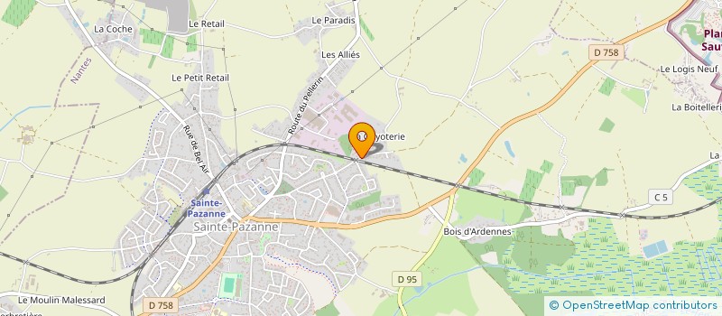 localisation de l'entreprise MONSIEUR FREDERIC BOUCHAIRE à SAINTE-PAZANNE