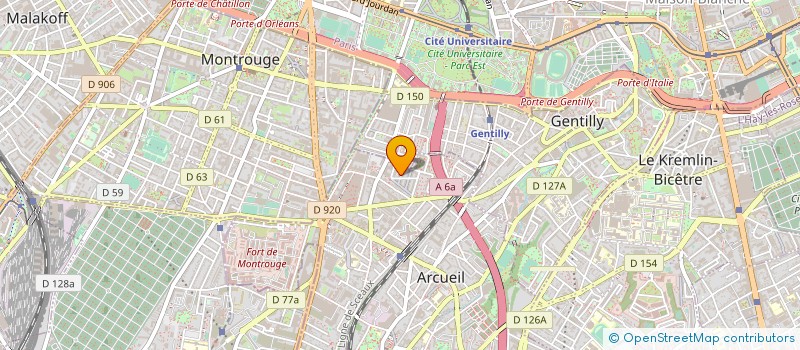 localisation de l'entreprise MONSIEUR FREDERIC BOUCHENOIRE à ARCUEIL