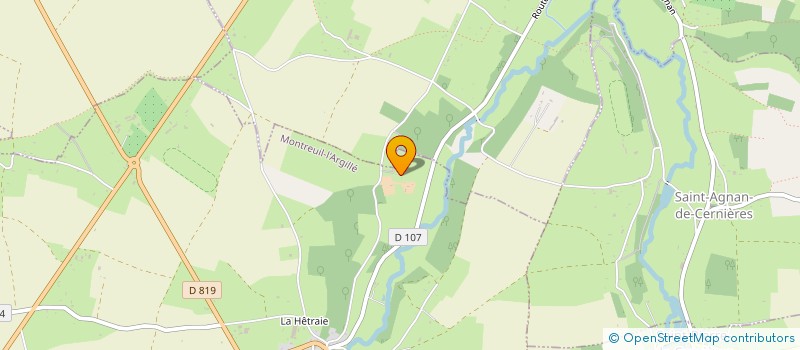 localisation de l'entreprise MONSIEUR FREDERIC BOUCHER  MONTREUIL-L'ARGILLE