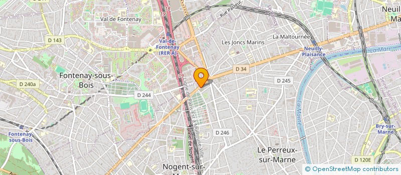 localisation de l'entreprise MONSIEUR FREDERIC BOUCHILLOU  LE PERREUX-SUR-MARNE