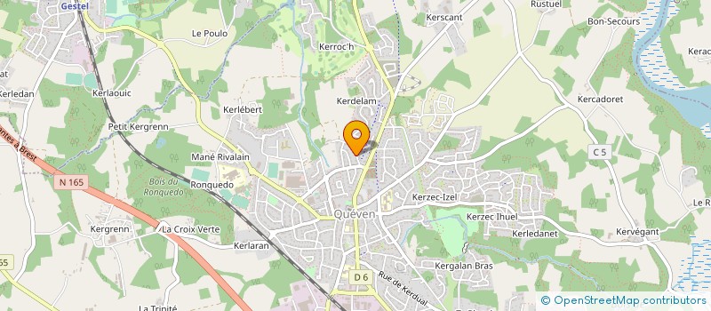 localisation de l'entreprise MONSIEUR FREDERIC BOUCHISE  QUEVEN