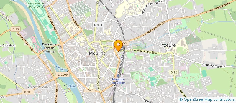 localisation de l'entreprise MONSIEUR FREDERIC BOUDET à MOULINS